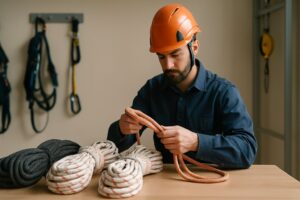 Cordas para trabalho em altura: tipos, aplicações e normas essenciais